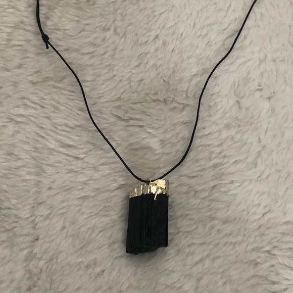 Black Tourmaline Pendant. NEW. - Picture 1 of 5